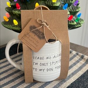 Leave me alone Im Only Speaking To My Dog Today Mug Spoon new